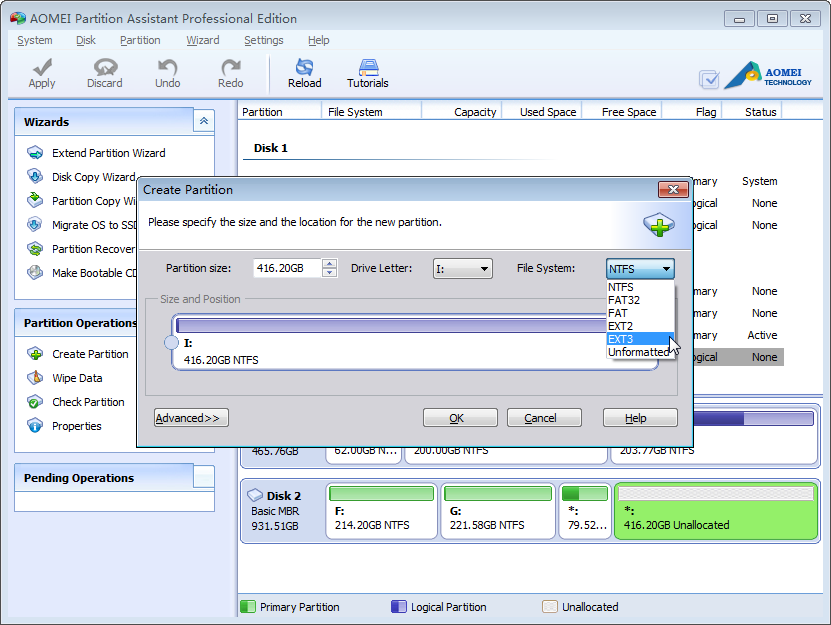 aomei partition assistant professional download free