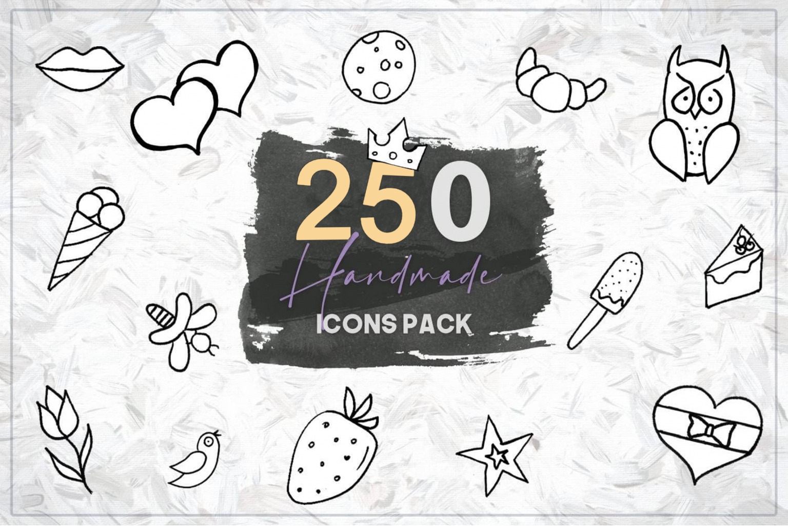 250 Handmade Icons Pack (100% discount) | SharewareOnSale